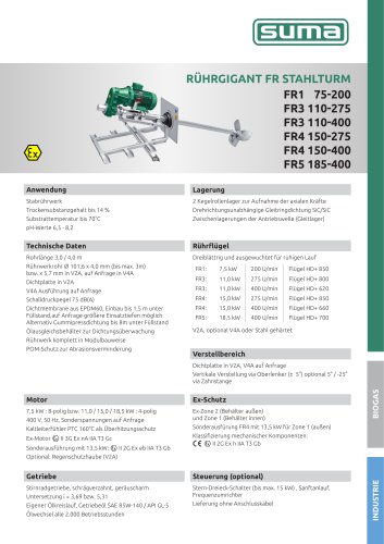 SUMA Rührgigant FR Stahlturm
