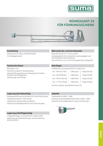 SUMA Rührgigant Z4 mit Führungsschiene