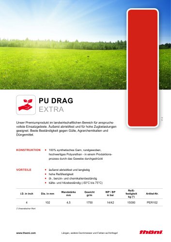 Schlauch PU Drag Extra