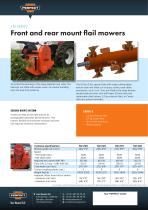 HEAVY-DUTY FRONT AND  REAR MOUNT FLAIL  MOWER KM Series - 2