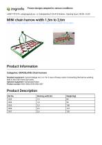 Chain harrow 105 series