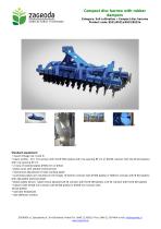 Compact disc harrow with rubber dampers