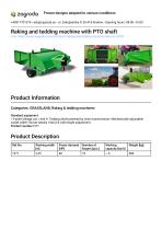 Mounted rake tedder 1371