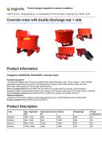 Stationary concrete mixer