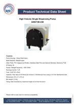 AHD100-230 – 230V High Volume Single Dispensing Pump - 1