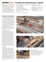 UNIVENT Starter: Gabbia con nastri asporto deiezioni per lo svezzamento delle pollastre-2
