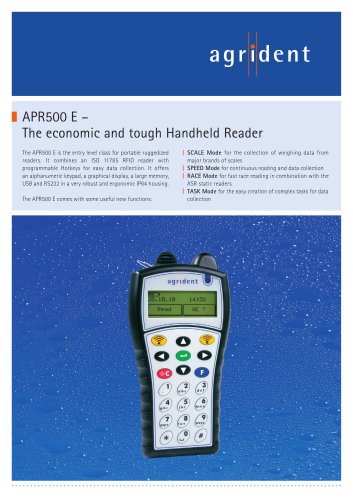 APR500 E - The economic and tough Handheld Reader