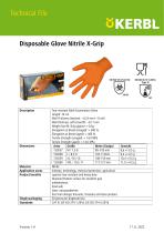 Disposable Glove Nitrile X-Grip - 1