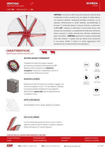 VERTIGO - CARATTERISTICHE specifico per settore vacche e tori