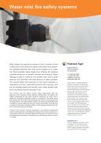 Water mist fire safety systems-1