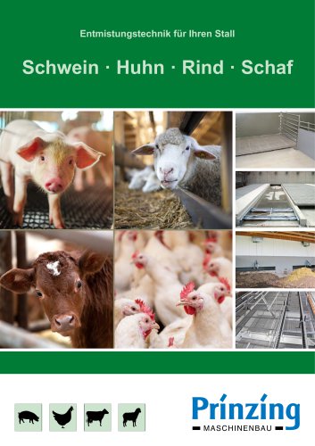 Schwein · Huhn · Rind · Schaf