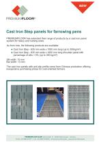 Cast Iron Step panels for farrowing pens - 1