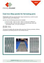 Cast Iron Step panels for farrowing pens - 1