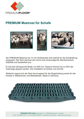 PREMIUMFLOOR Schaf Prospekt