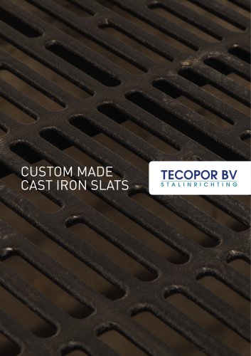 CUSTOM MADE CAST IRON SLATS