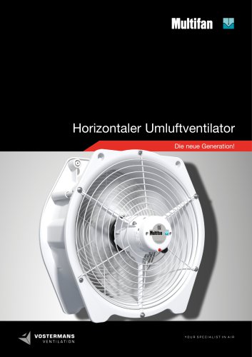 Horizontaler Umluftventilator - Technische Daten