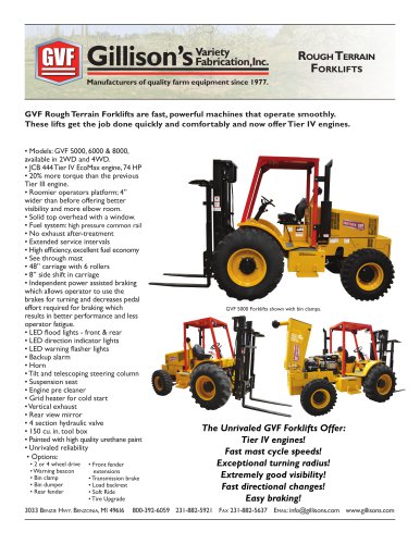 Rough Terrain Forklifts