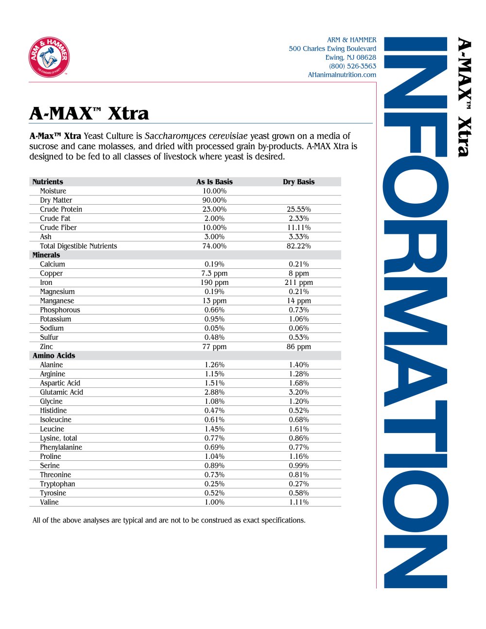 A-MAX&trade; Xtra - Arm & Hammer Animal Nutrition