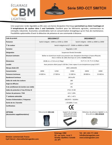 S&eacute;rie SRD-CCT switch