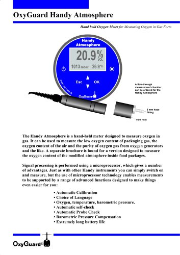 OxyGuard Handy Atmosphère