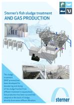 Sterner’s fish sludge treatment AND GAS PRODUCTION - 1