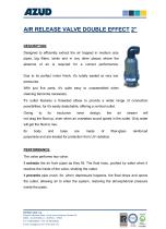 AIR RELEASE VALVE DOUBLE EFFECT 1-3