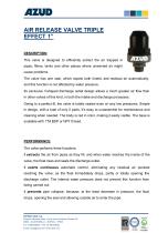 AIR RELEASE VALVE DOUBLE EFFECT 1-5