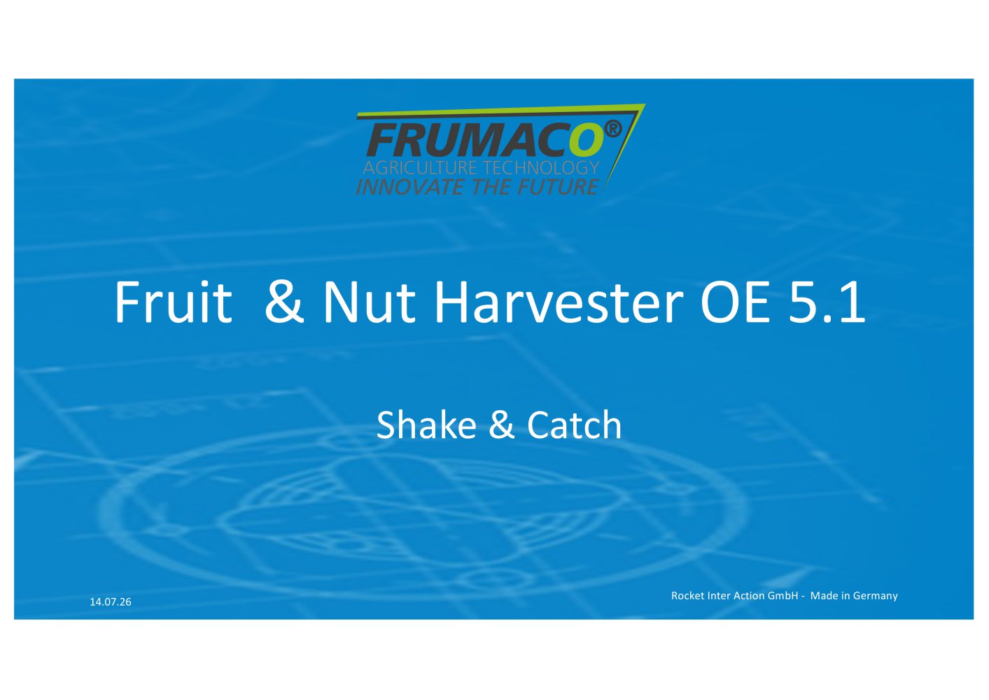 Fruit , Almond, Sour Cherry Harvesting Maschine - FEUCHT Obsttechnik GmbH