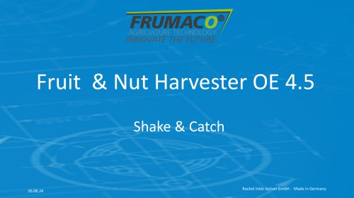 Fruit and Apple Harvesting Machine