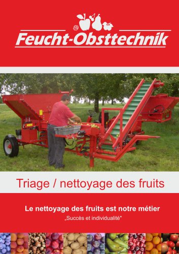 Triage / nettoyage des fruits