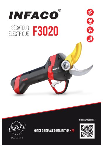Brochure sécateur ELECTROCOUP F3020