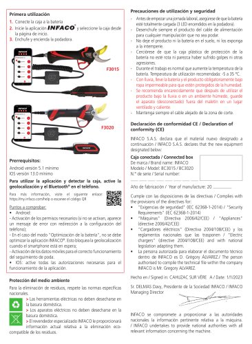 Precauciones de utilización y seguridad