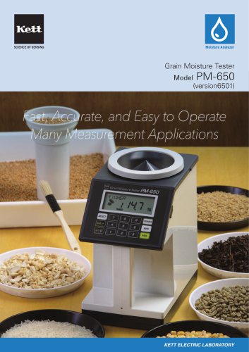 Grain Moisture Tester Model PM-650 (version6501)