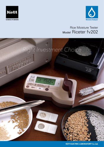 Rice Moisture Tester Model Riceter fv202
