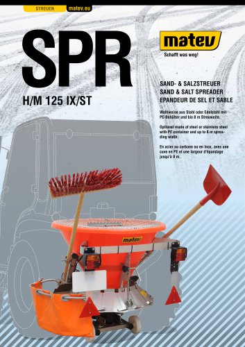 Sand- und Salzstreuer SPR-H/M 125 IX/ST