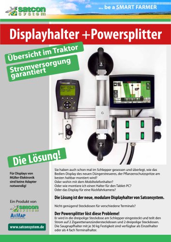 Displayholder + Powersplitter