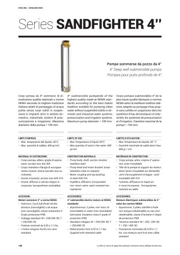 4&Prime; submersible pumps SANDFIGHTER