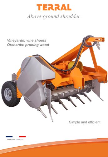 Above-ground shredder