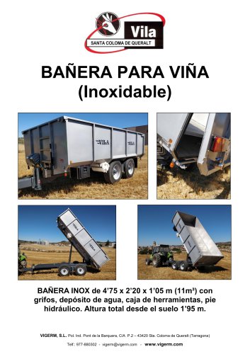 REMOLQUE INOX PARA VI&Ntilde;A