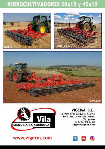 VIBROCULTIVADOR 45x12 O 50x12