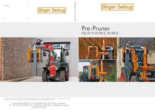 Pre-Pruner VSL 07 P, VS 98 S, VS 98 D