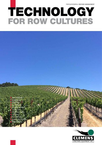 TECHNOLOGY FOR ROW CULTURES