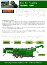 Cross Beet Processing Machinery Range - 2