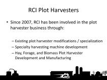 RCI Plot Research Equipment - 10