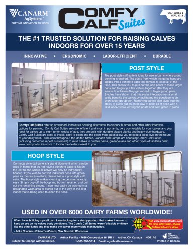 THE #1 TRUSTED SOLUTiON FOR RAiSiNG CALvES iNDOORS FOR  OvER  15 yEARS