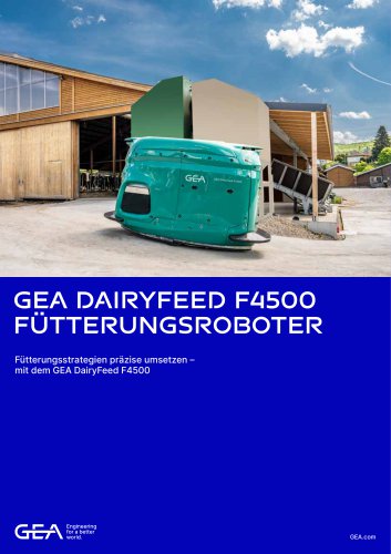 GEA DAIRYFEED F4500 FÜTTERUNGSROBOTER