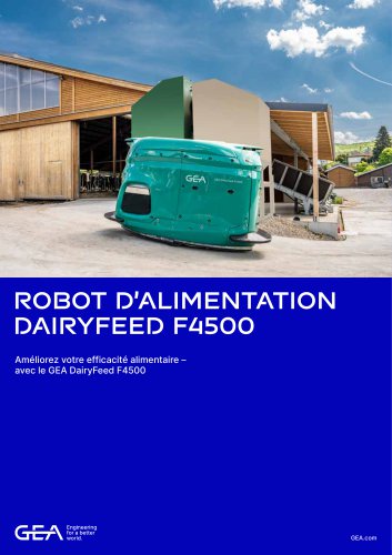 ROBOT D’ALIMENTATION DAIRYFEED F4500