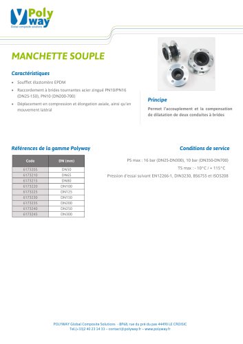 MANCHETTE SOUPLE