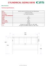 CYLINDRICAL SIZING SIEVE C25 - 2