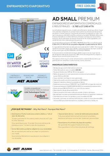 AD SMALL PREMIUM - Industrial and commercial evaportive coolers